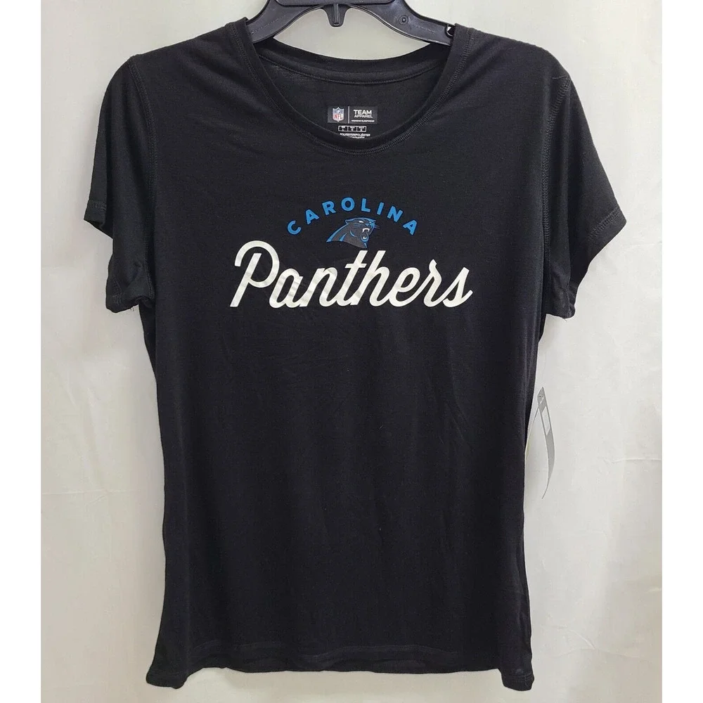 NFL Team Apparel Carolina Panthers Pajama T-Shirt Women's Size Large